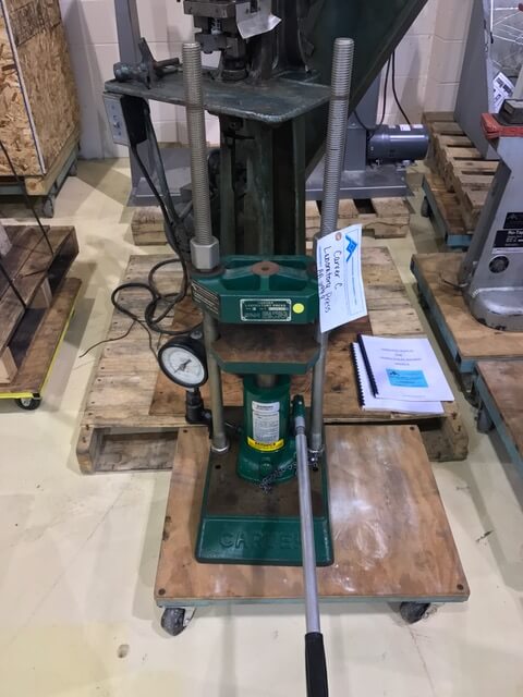 Carver Model C, 12 ton Lab Platen Press (AA-6998)